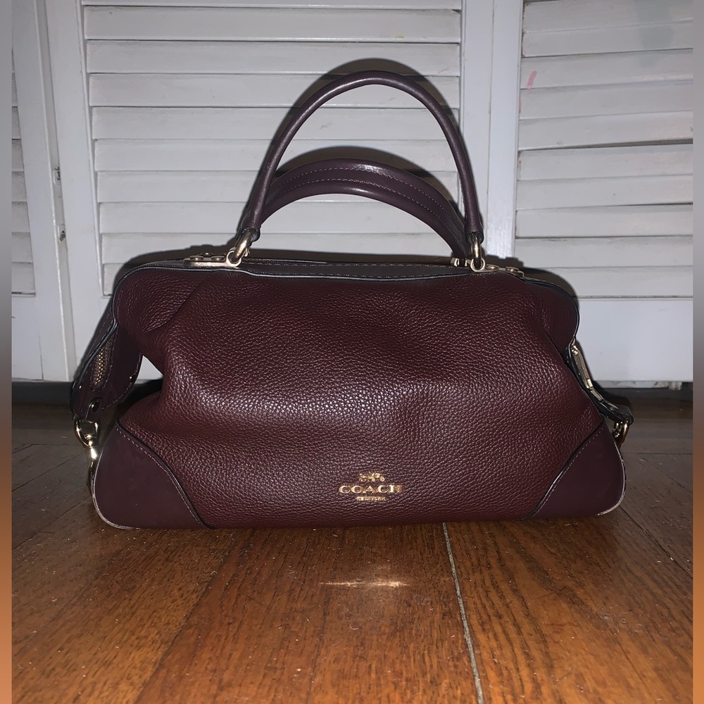 Coach Oxblood Colored Lane Satchel Gem